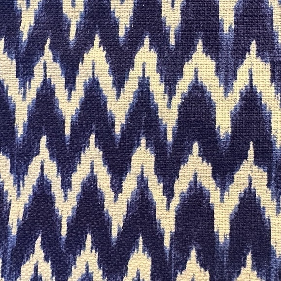 J. CREW Blue White Zig Zag Jacquard Mini Skirt Pockets Suit Career Chic Women 4 - Picture 3 of 14